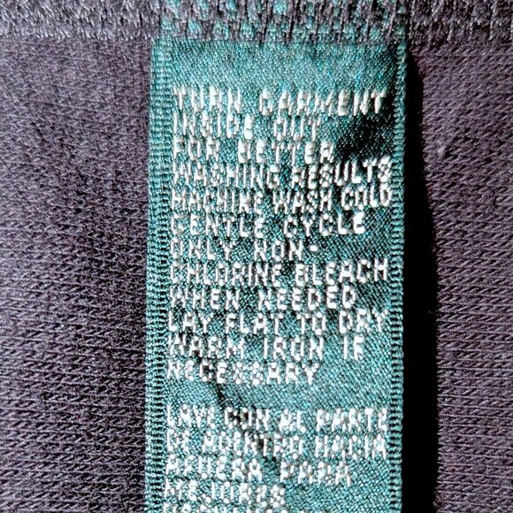 LAUREN Ralph Lauren | Black Terry Cloth Full Zip Hoodie Athleisure | Size 2X - Picture 9 of 12